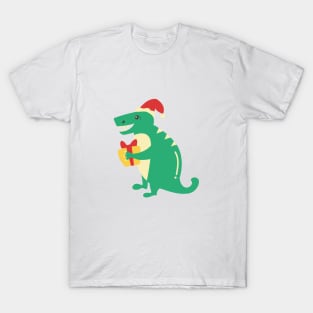 Christmas T-rex T-Shirt